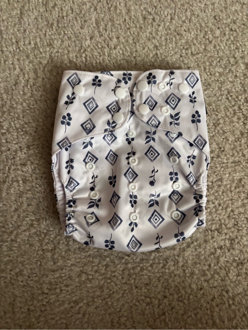 NWOT Stout House Cloth Diaper - Blue print